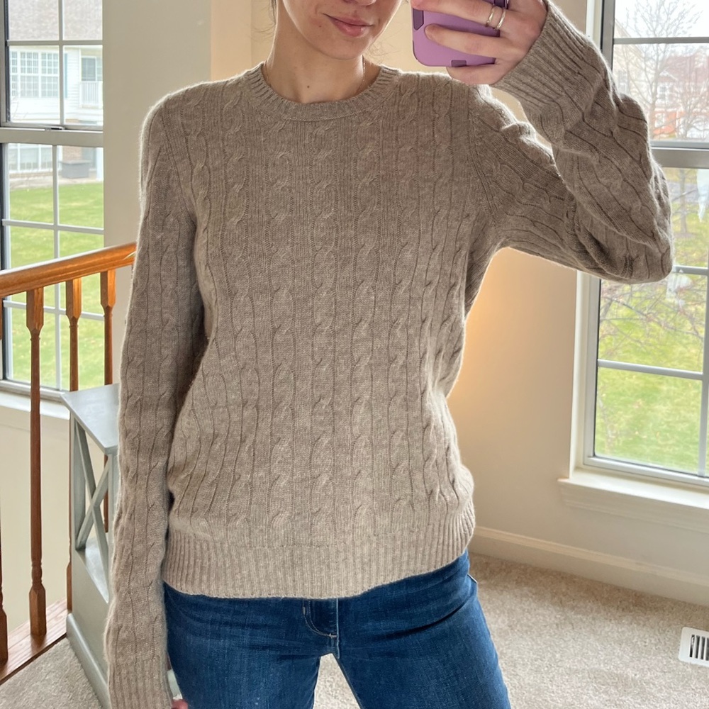 Brooks Brothers Cashmere Braided sweater